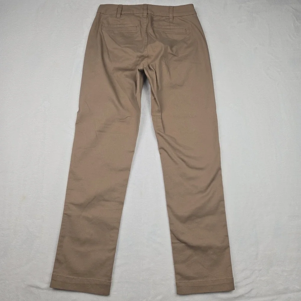 J.Crew Women's High Rise Girlfriend Chino Pants Camel Tan AD156 Size‎ 00 NWT - Picture 3 of 13